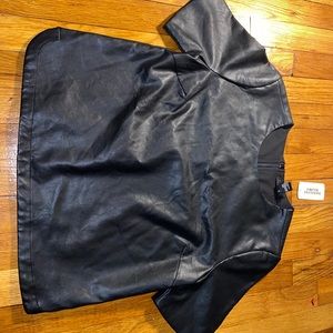 Leather Short Sleeve Shirt